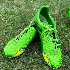 Adidas absolado Neon Green Soccer Shoes with Yellow Highlights